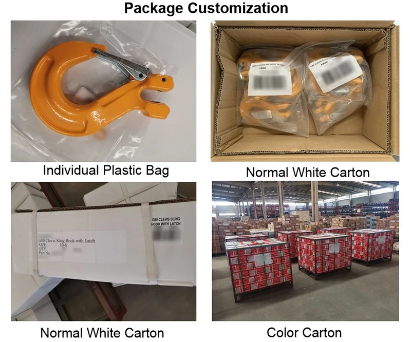 Package Customization-chain sling with clevis grab hook Package Customization-chain sling with clevis grab hook