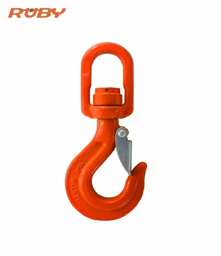 grade 80 swivel self locking hook