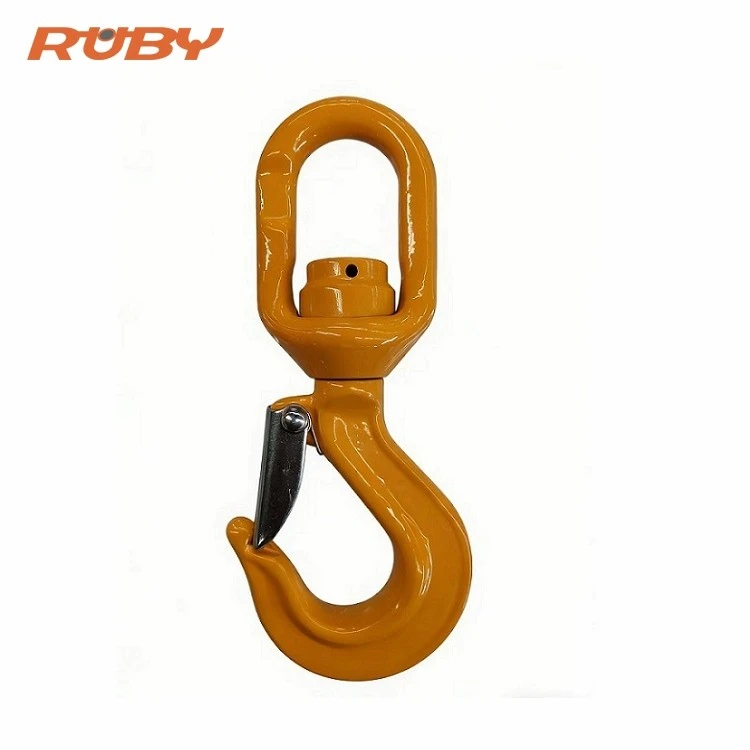 swivel self locking safety hook